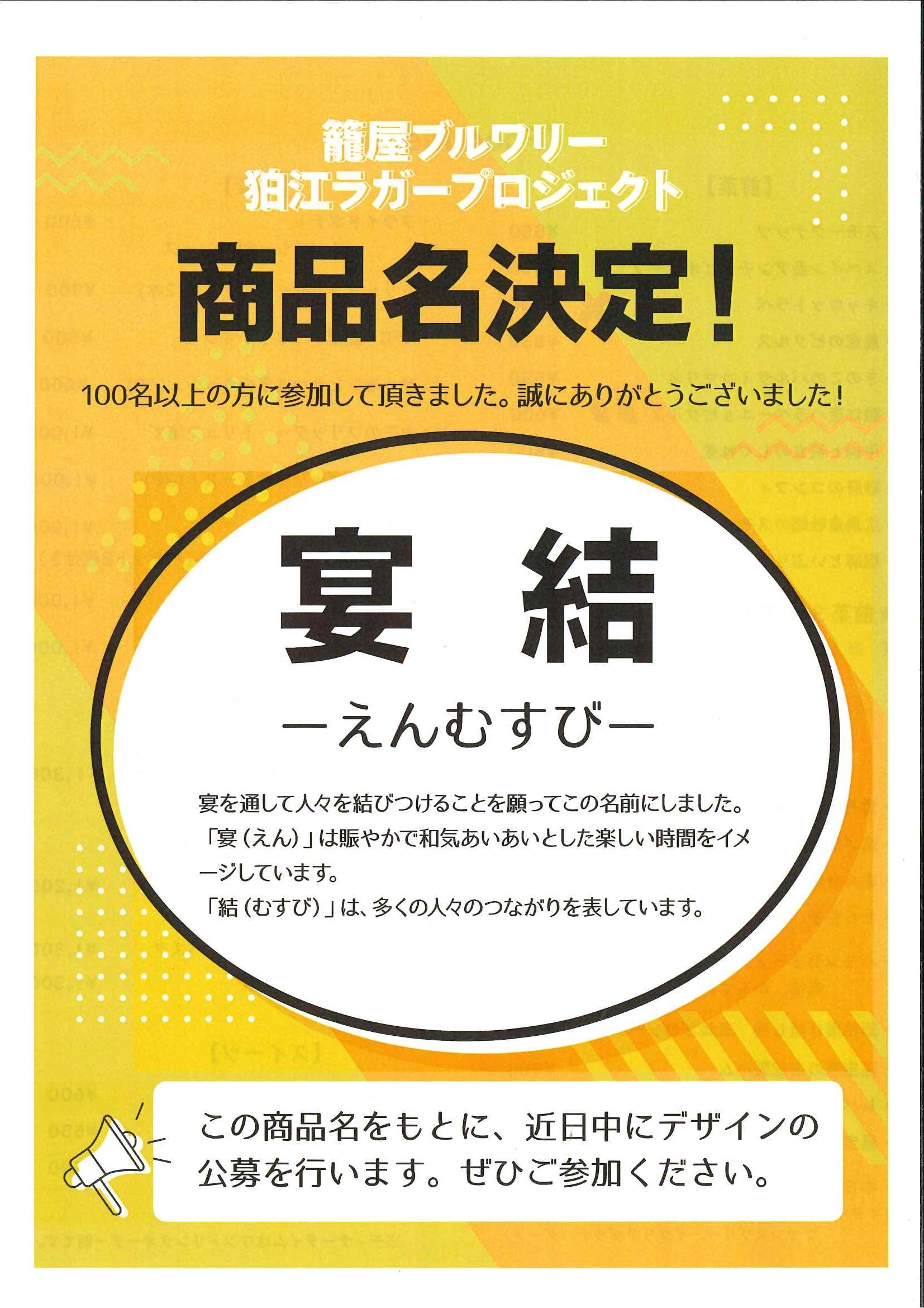 1/29 商品名決定!!「狛江ビールプロジェクト」